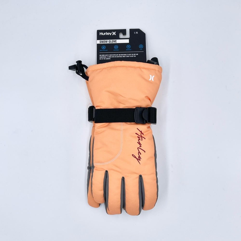 NEW Hurley Snowdrift Water Resistant Thermal Snow Ski Winter Gloves Women’s L/XL